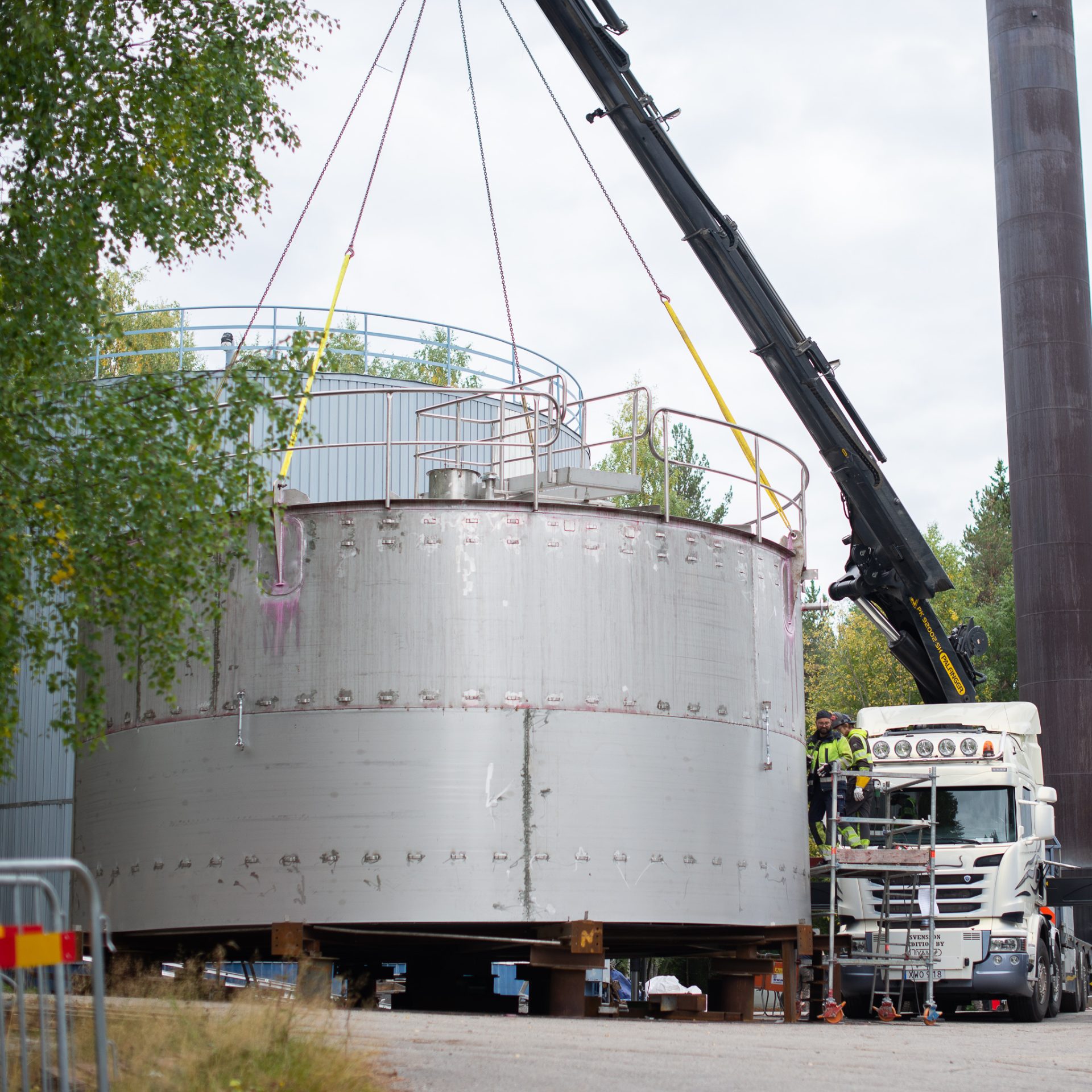 Tillverkning av cistern, Furunäset Piteå